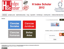 Tablet Screenshot of hindexscholar.com